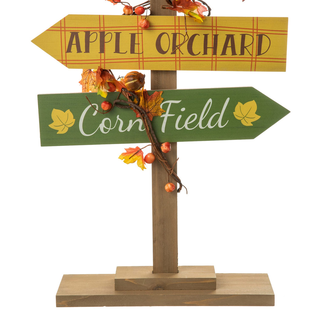 42.5"H Fall Wooden Pumpkin Patch Porch Decor, Rustic Fall Harvest Welcome to Our Patch Yard Sign, Farmhouse