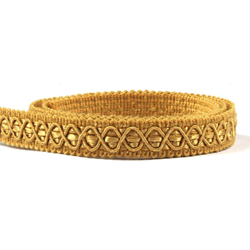 Gimp Braid Trim, 10 Yards 0.59 Inch Fabric Trim, Gold