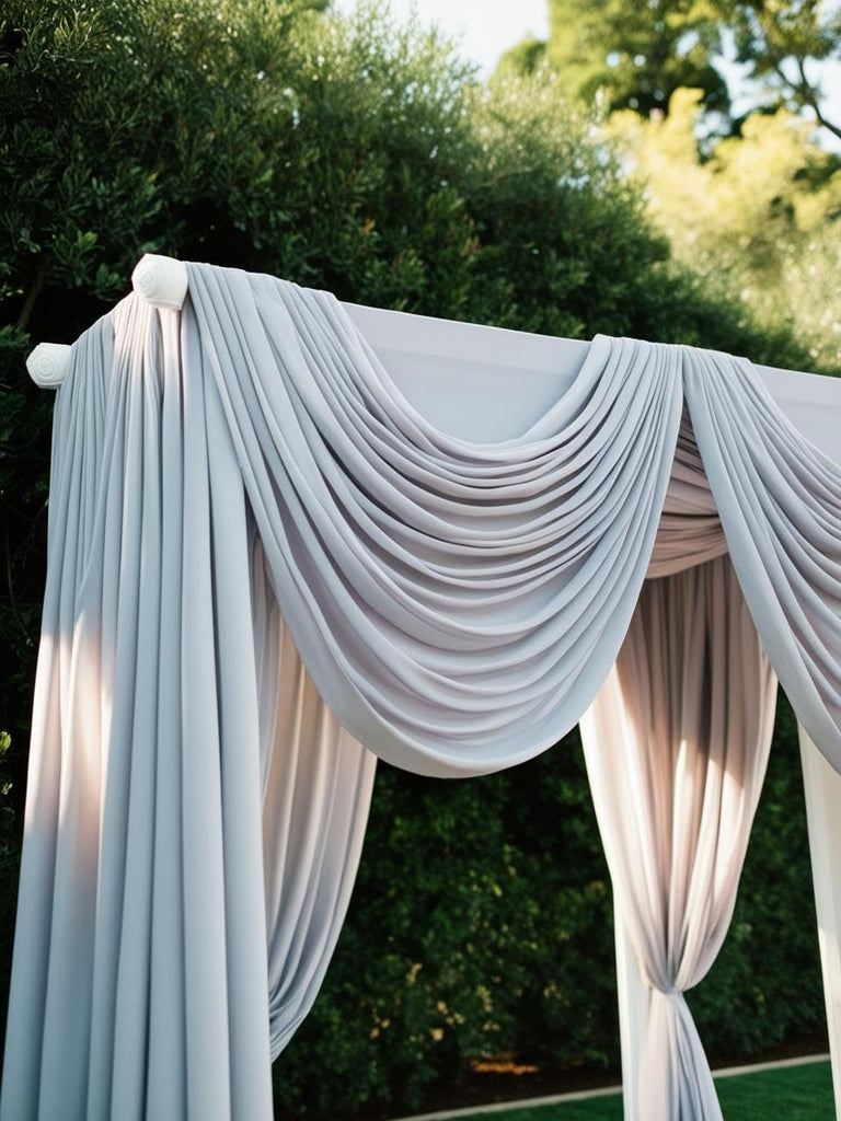 Chiffon Fabric, Continuous 60" Wide (30ft) Sheer Material, 100% Soft Polyester, Ideal for Wedding, Party, Event
