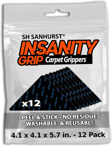 Rug Gripper for Hardwood Floors & Cement - Non Slip Rug Tape