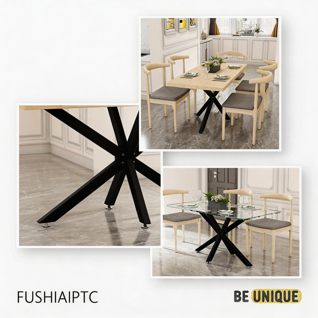 28 Inch Metal Dining Table Base, 1200 LBS Load Suitable for Glass Tops
