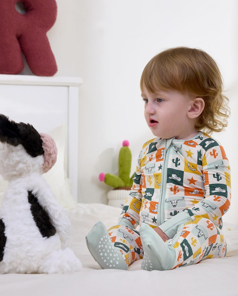 Viscose Baby Footie Pajama, Zipper Sleeper Boys Girls