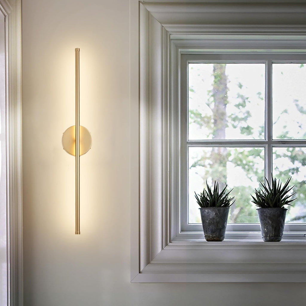 Battery Operated Wall Sconces with Remote Control, Dimmable Wall Sconces Set of Two, 350°Rotate, 3000K LED Gold