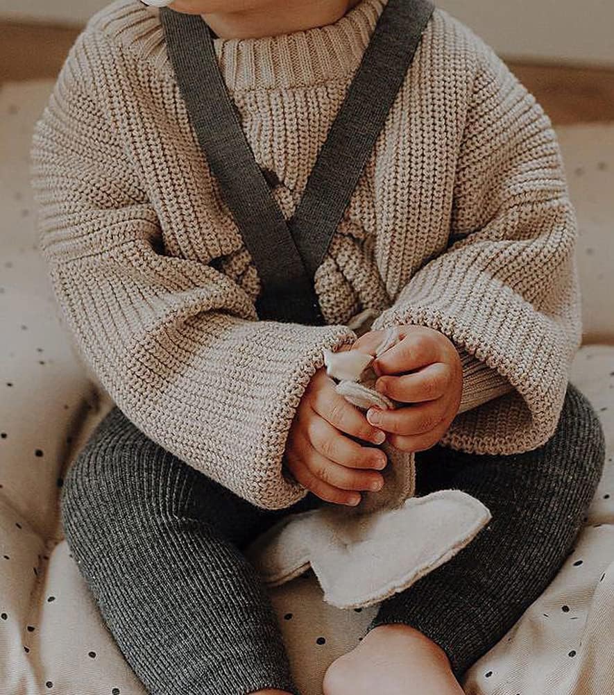 Toddler Unisex Baby Knitted Sweater Warm Soild Pullover Top