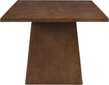Coadz 82 inch Wooden Dining Table, Modern Rectangular Kitchen Dinner Table for 6-8 People, Pedestal Wooden Dining