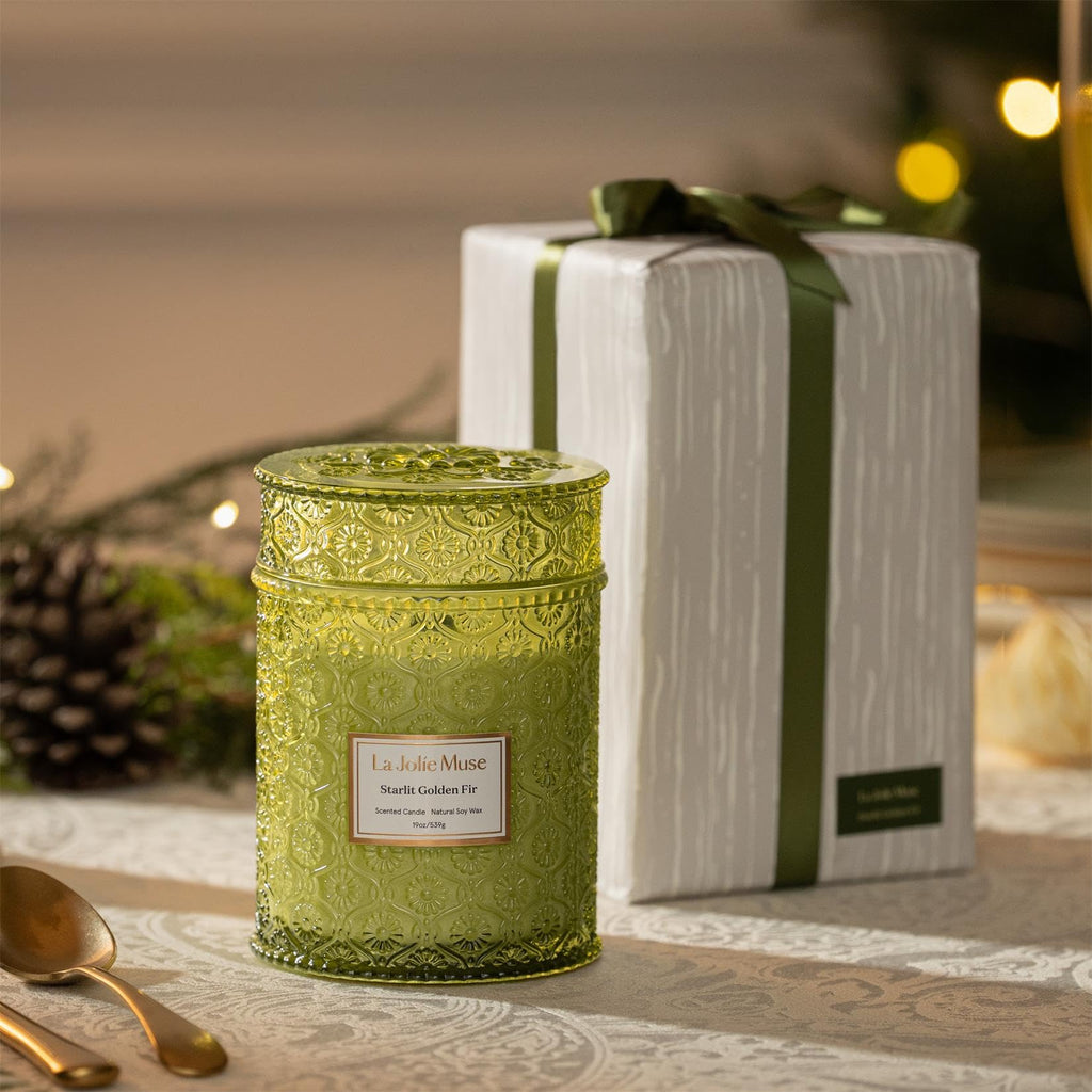 Starlit Fir Pine Scented Candles, 19 oz Natural Soy