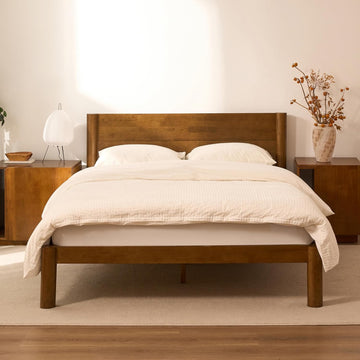 Hako G2 Japanese Joinery Bed Frame Queen, No-Tool Assembly