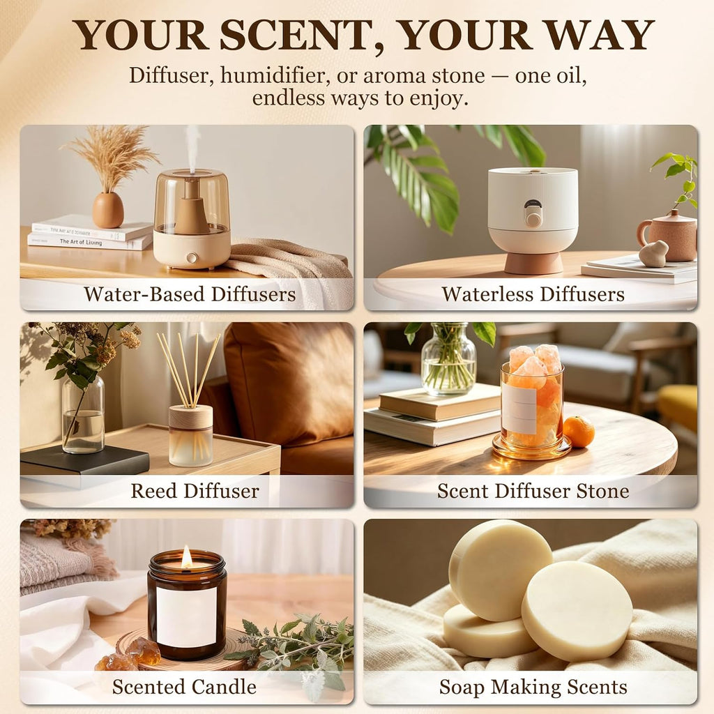 Hotel Collection Diffuser Essential Oil Gift Set, Luxury 5-Star