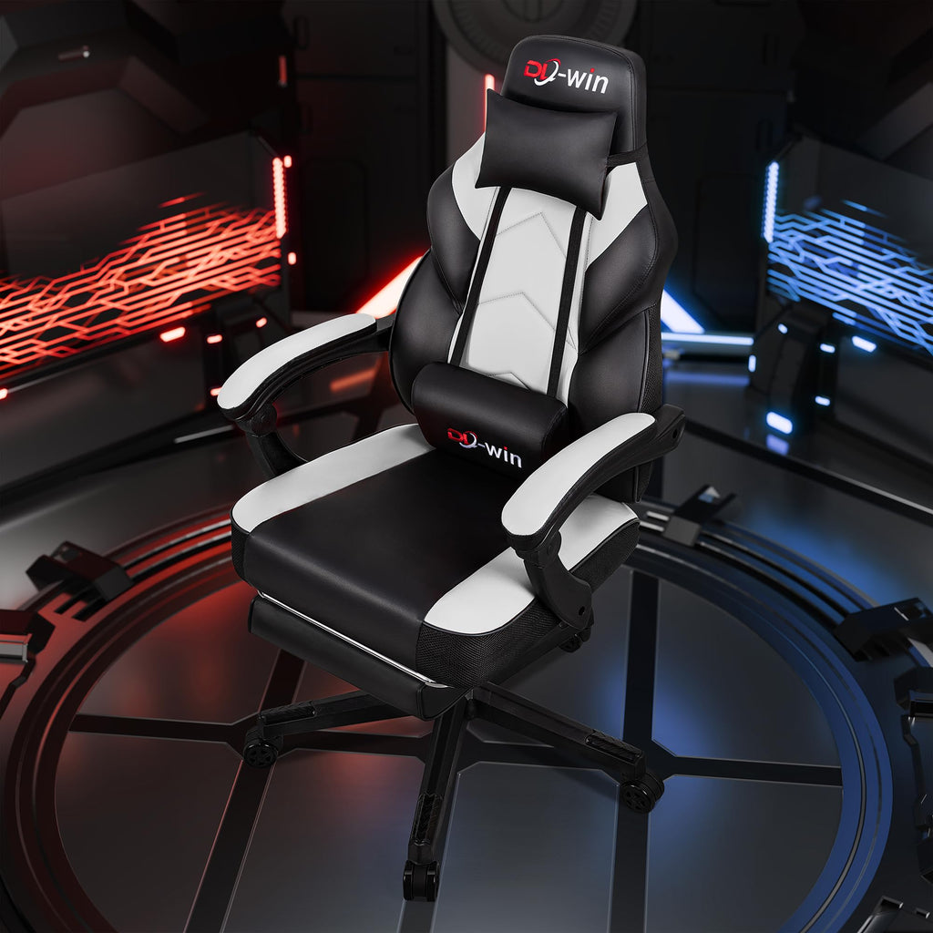 Video Gaming Chair for Adults, Computer Chair with Footrest and Ergonomic High Back, Big and Tall Gamer Chair with