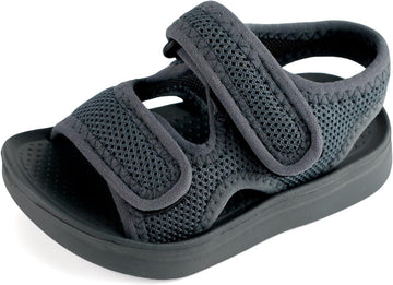 Unisex Kids Summer Slide Sandals Baby Comfort Anti-Slip Open Toe Adjustable Walking Beach Shower Shoes for Boys Girls