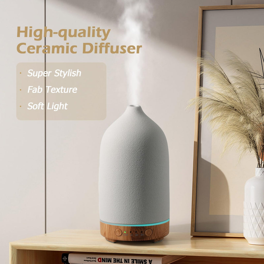 Ceramic Essential Oil Diffuser Aromatherapy Diffuser Bedroom Room Cool Mist Humidifier Stone Air Diffusers with