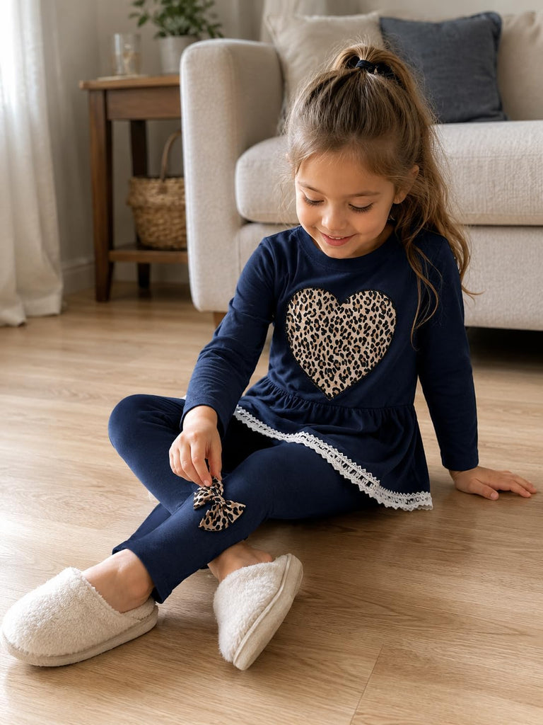 Toddler Girls Clothes 2 Piece Sweatshirt Pants Set Fall Winter Outfits