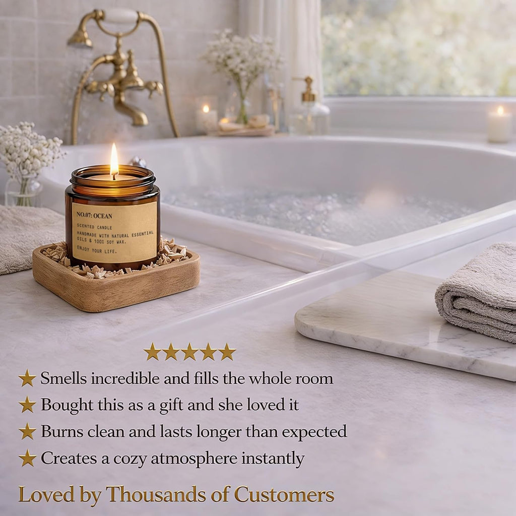 Scented Candles,8 Pack Soy Wax Candle Set,Scented Candles Gift Set - Set of 8