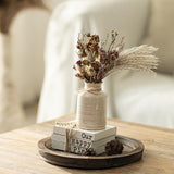 Candle Plate Holder Tray: Round Wood Decorative Candle Plate - Rustic Farmhouse CoffeeTable Decor