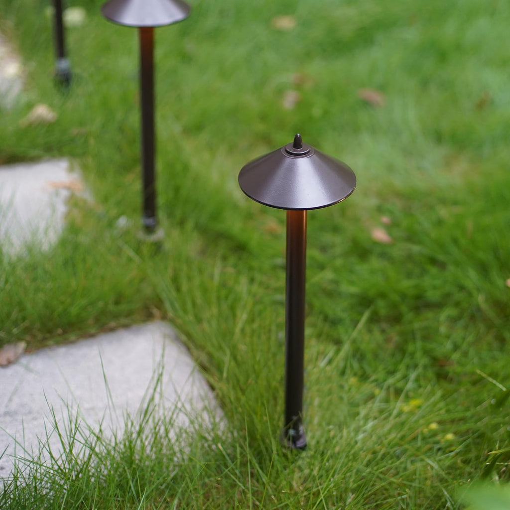 12V Low Voltage Pathway Lights G4 10W 25LM Brown 2PK