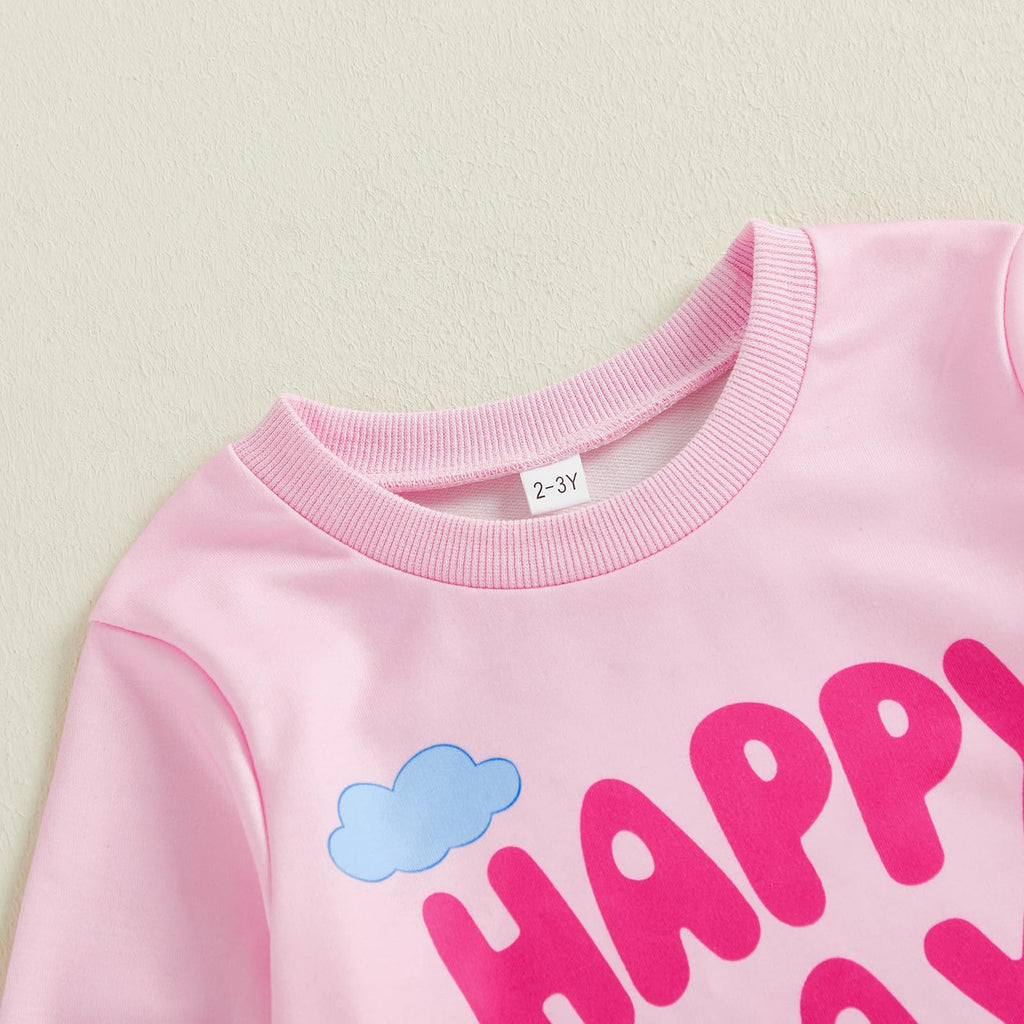 Toddler Baby Girl Fall Spring Outfit Strawberry Print Sweatshirt Top Pants Set Cute Clothes 9 12
