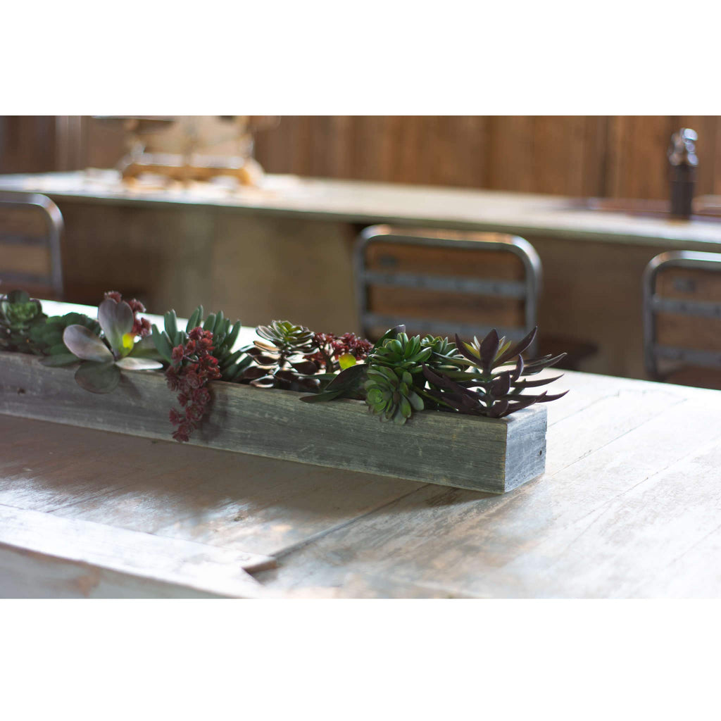 Rustic Centerpiece Barnwood Box Dining Room Table Decorations