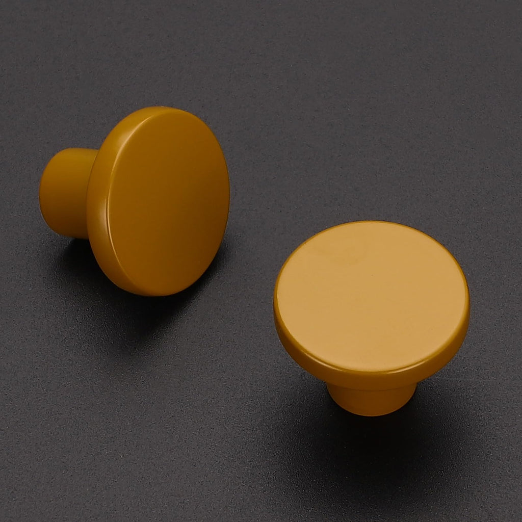 Cabinet Knobs, 10 Pack Earthy Yellow Dresser Drawer Pulls