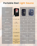 Portable Infrared Sauna, Steam Sauna with XL Steamer, 5-Layer Waterproof & Heat Insulation for Relaxation