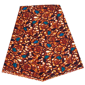 African Fabric Premium 6 Yards Ankara Print Fabric 100% Polyester for Party Dress
