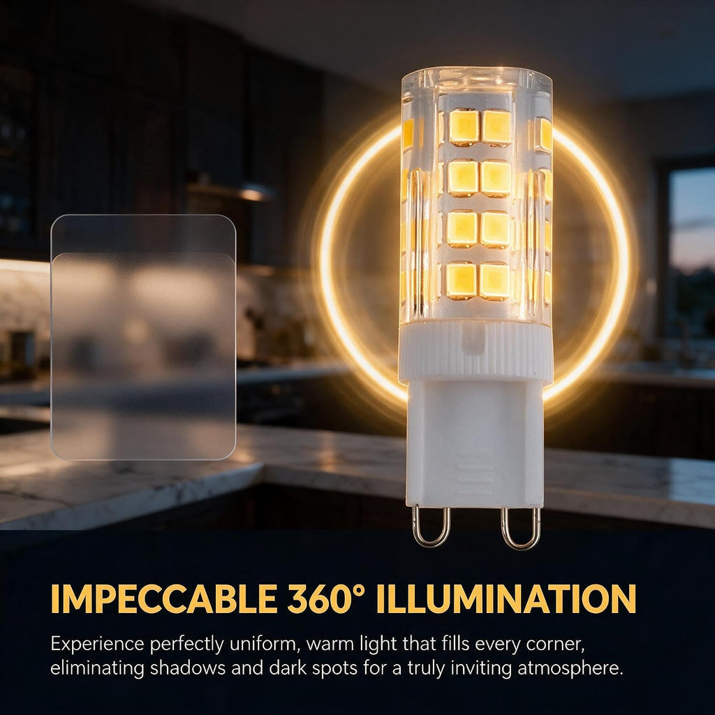G9 LED Bulb 2.5W 20W Eq Dimmable 2700K Warm White 250Lm 2-Pack