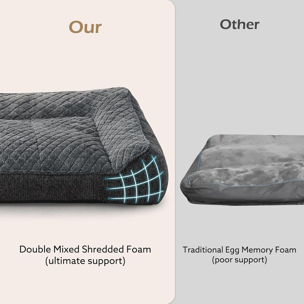 XL Orthopedic Dog Bed for Large Dogs Up to 80lbs