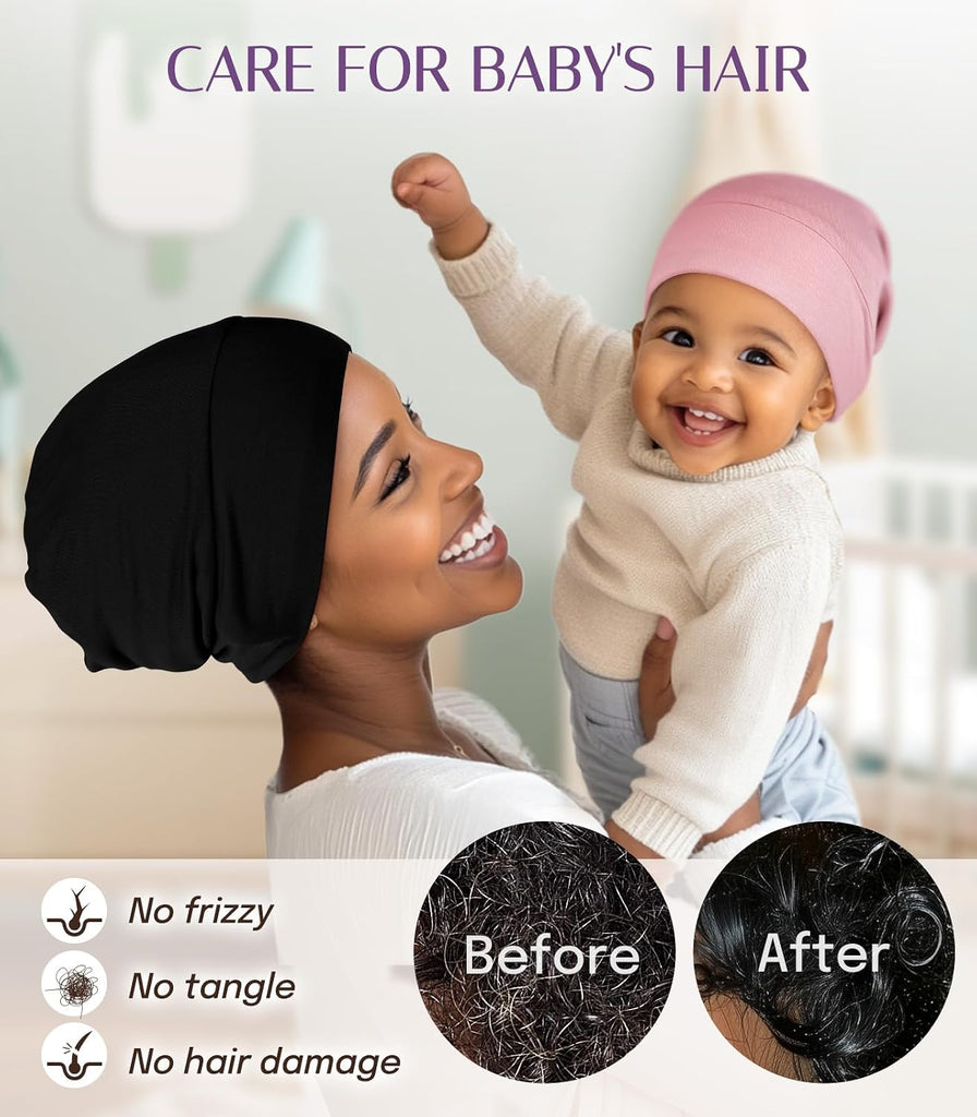 Silk Baby Bonnet, Sleep Cap, Adjustable