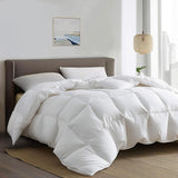 Down Fiber Comforter Twin-All Season Duvet Insert, Luxury Fluffy Bed Comforter 100% Cotton 300 Threa