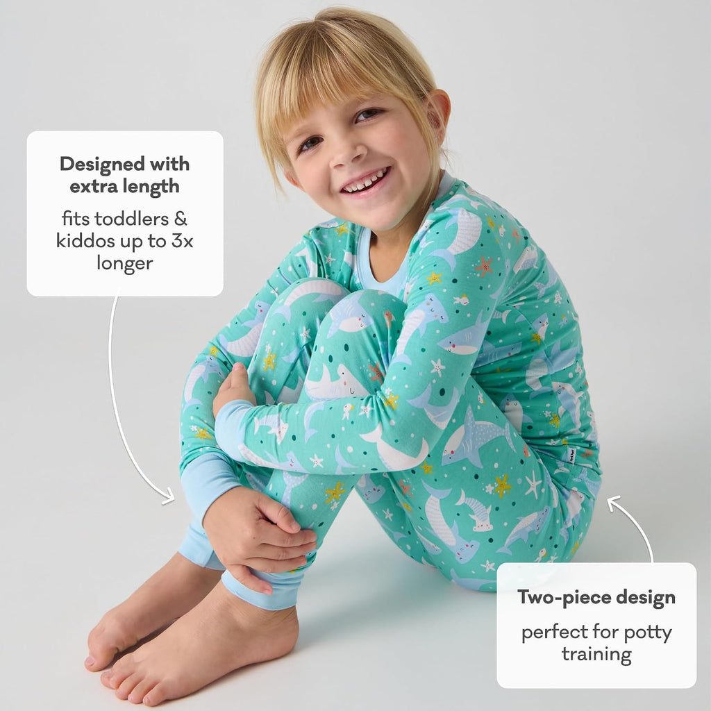 Two-Piece Pajama Set, Viscose from Bamboo, Toddler Kids PJs