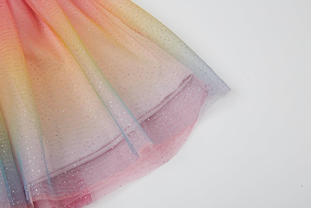 Girl's Layered Tutu Skirt Tulle Princess Sparkle Skirt
