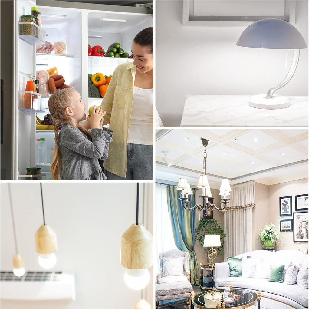 6W E26 Small Globe LED Bulb 60W Equivalent G45/A15 E26 Standard Screw Base