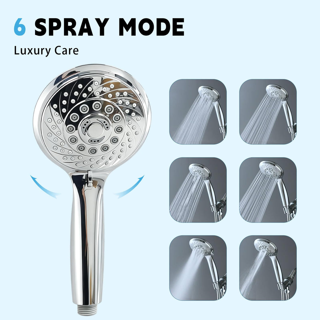 Outdoor Shower Kit Brass 4 Inch Center Valve 59 Inch Hose Chrome Polish