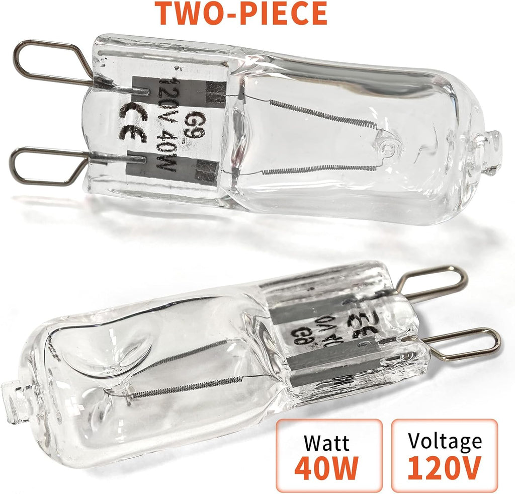 Range Hood Bulb for Whirlpool Range Oven & Hood - G9 Halogen Bulb 120V 40W for AP6023129 PS8260198