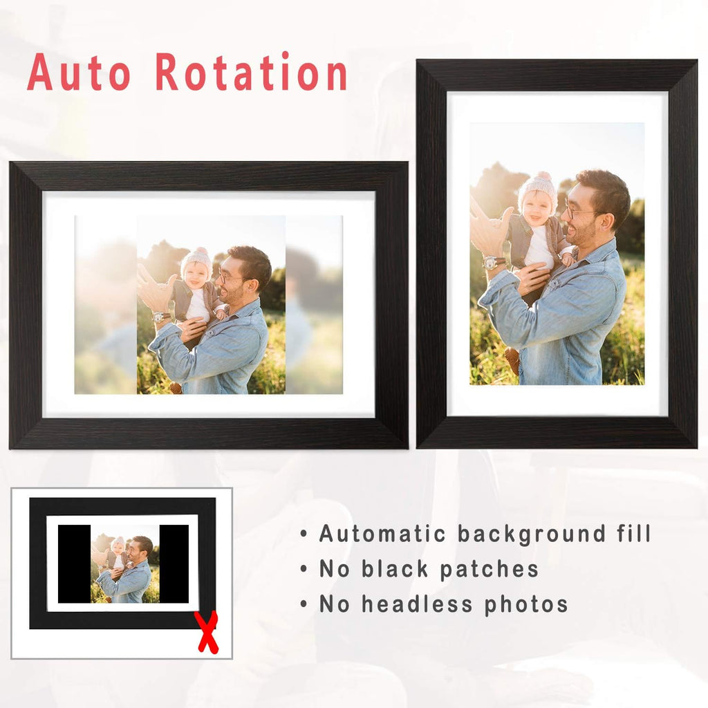 Digital Picture Frame 10.1 Inch 1280x800 IPS Touch Screen WiFi Smart Digital Photo Frame with 16GB Storage
