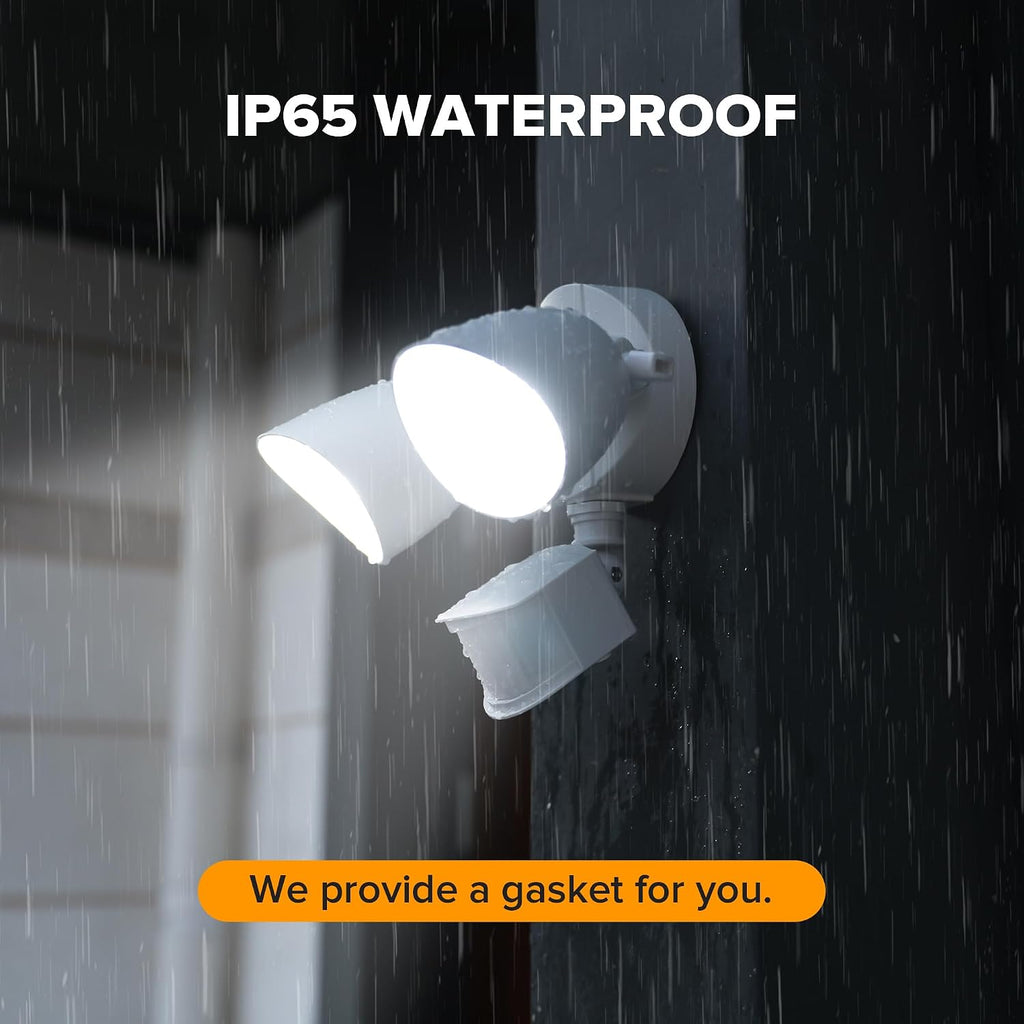 32W 3500 Lumen LED Security Lights Motion Sensor Light Outdoor, 5000K Daylight, IP65 Waterproof, Dusk to Dawn, Motion