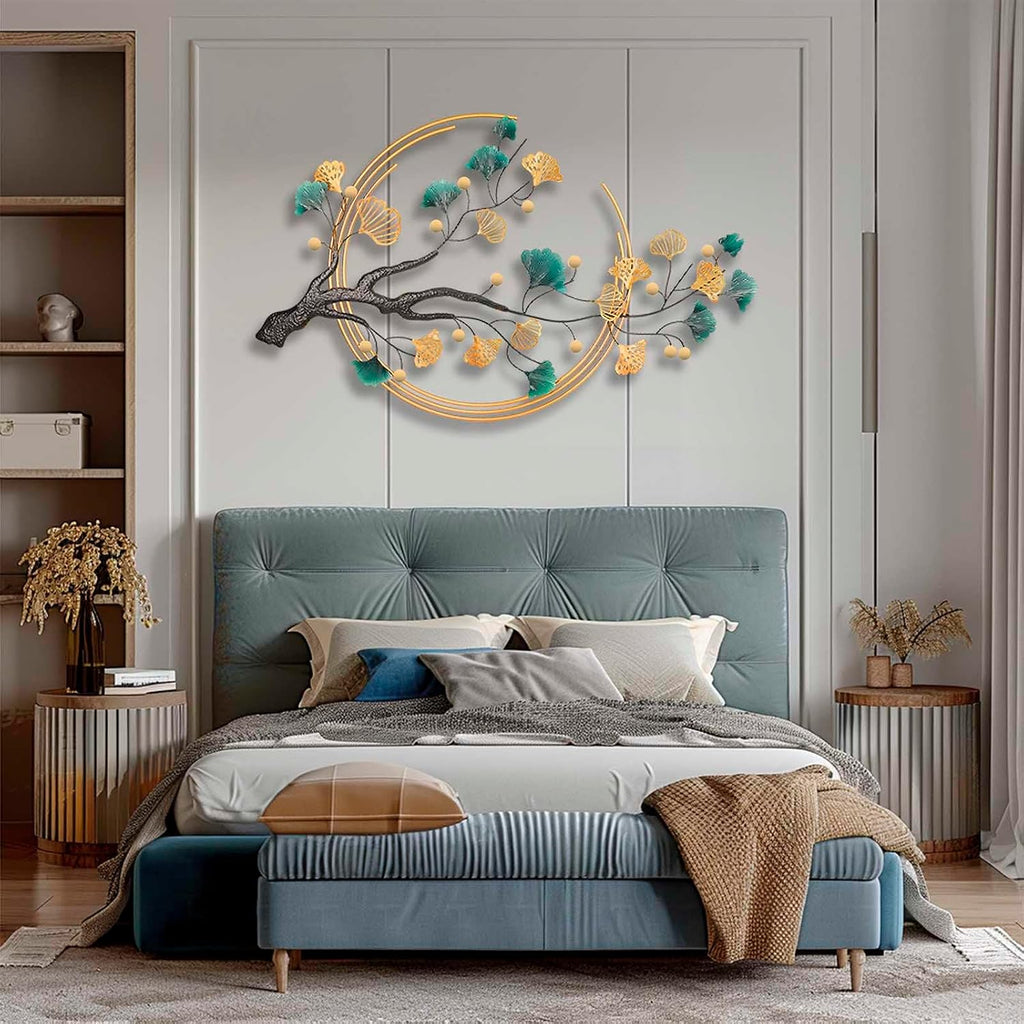 3D Metal Wall Art Decor, 59x32 Large Modern Wall Sculpture - Set of 100