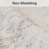 3x5 Washable Area Rug Beige Vintage Neutral Distressed Non Slip Low Pile Traditional Retro Indoor Ca