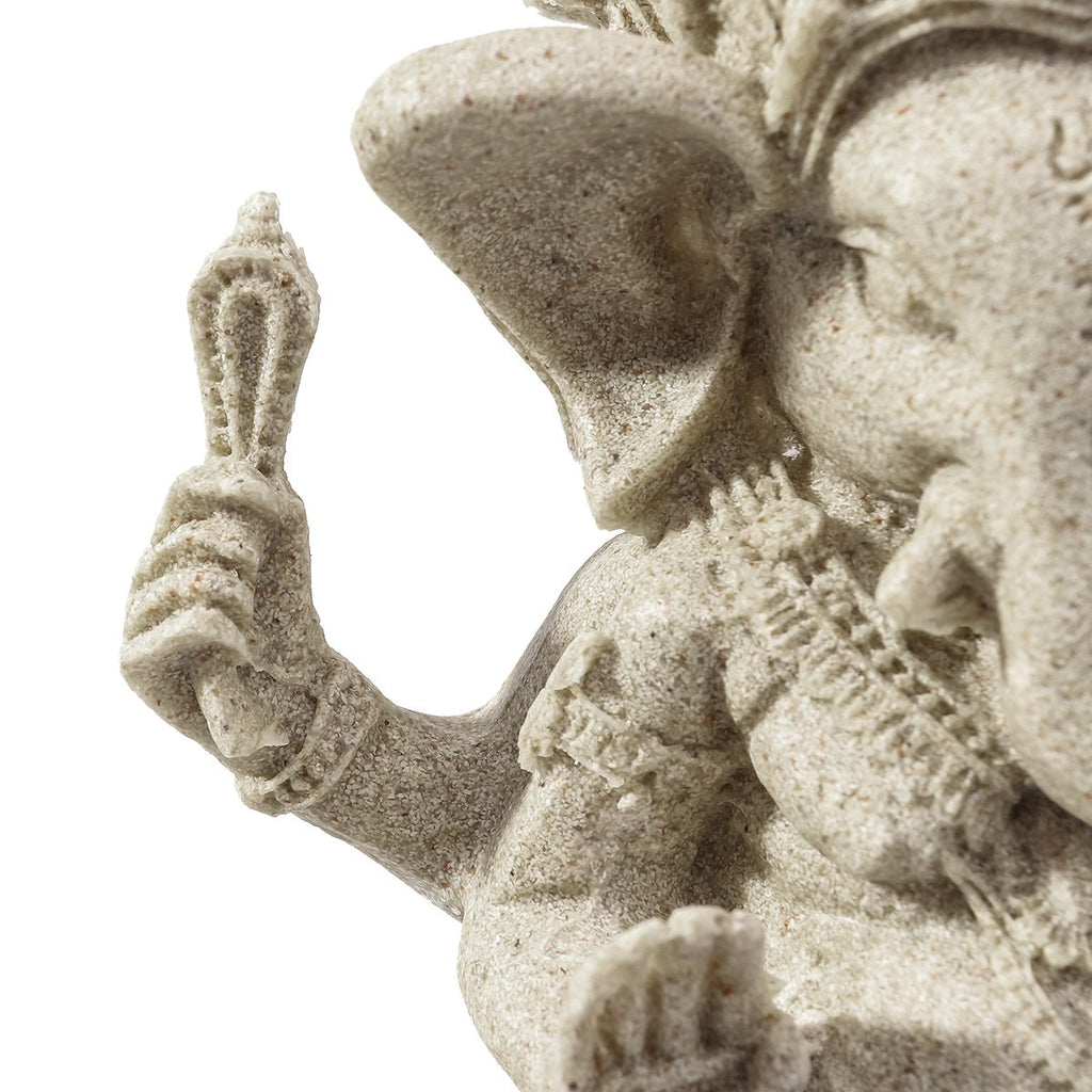 Elephant Statue Sculpture Sandstone Ganesha Buddha Figurine