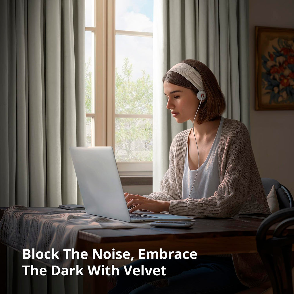 Signature Velvet Thermal Blackout Curtains 96 Inch Long (1 Panel) Rod Pocket Insulated Blackout Curtains Window