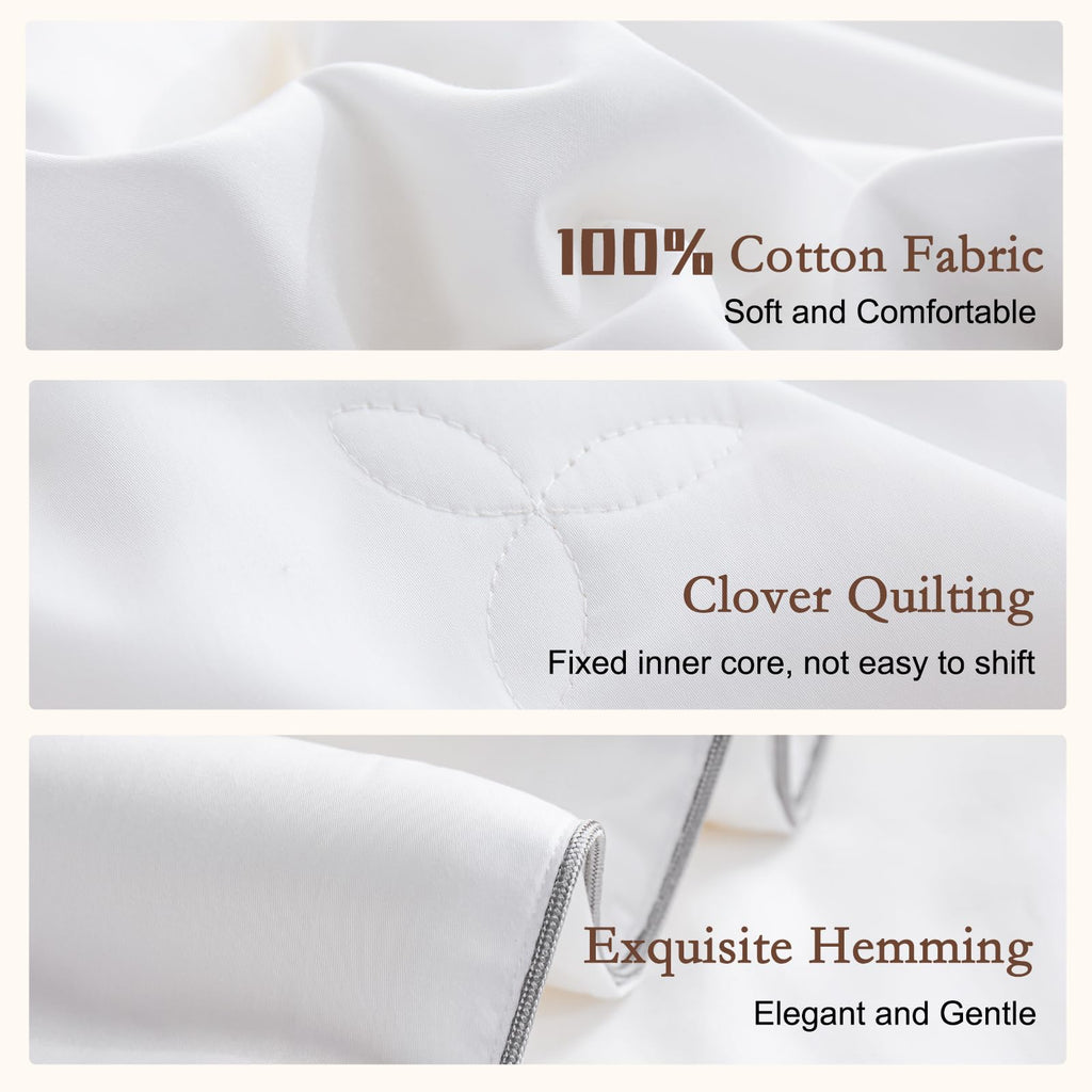 Lightweight Summer Mulberry Silk Comforter, White