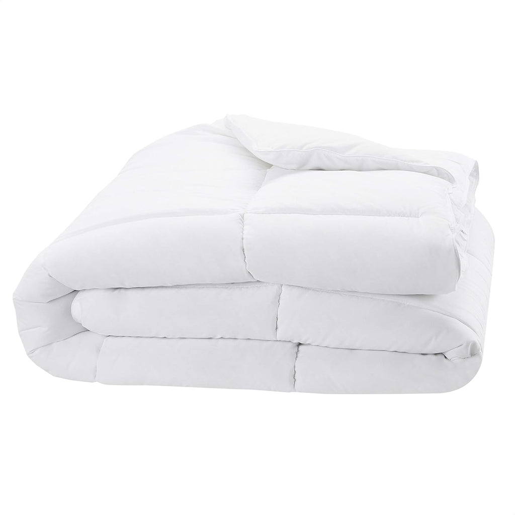 White Down Alternative Comforter and Duvet Insert with Corner Tabs, Machine Washable, Full/Queen, Light
