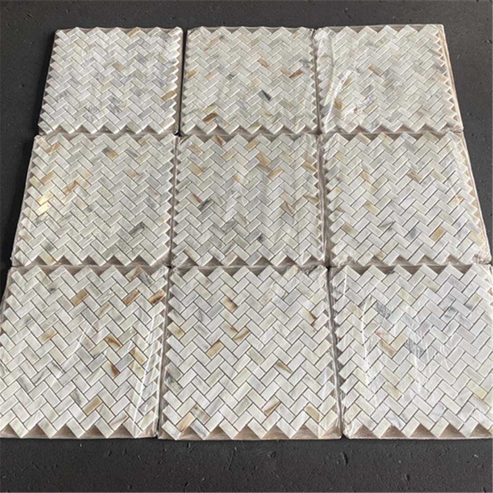 Calacatta Gold Marble 5/8x1-1/4 Herringbone Mosaic Tile Honed Kitchen Bath Wall Floor Backsplash Shower (1 Sheet)