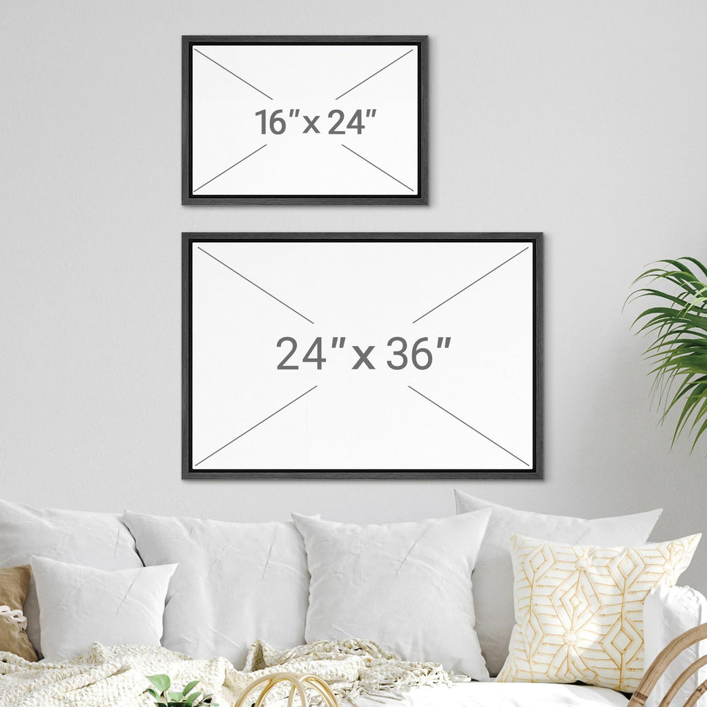 Framed Canvas Print Wall Art Sunset Ocean View