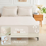 7 Pieces Queen Comforter Set, Soft Bed in a Bag Queen, All Season Bedding Set with Comforter, Flat Sheet, Fitted Sheet