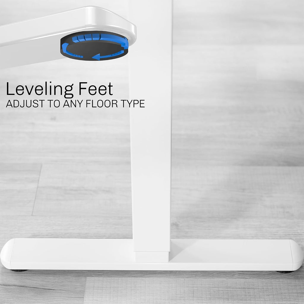 Electric Dual Motor Standing Desk Frame for 41 to 82 inch Table Tops, Frame Only, Ergonomic Standing Height