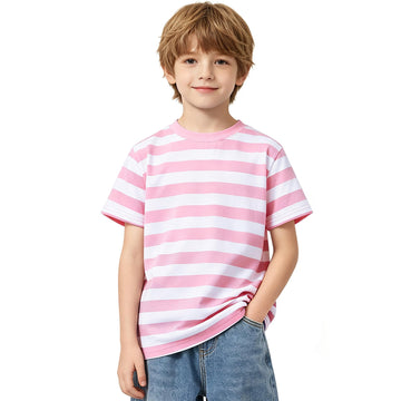 Kid Striped T-Shirt Boys Cotton Tee Basic Top