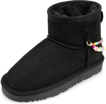 Girls Winter Boots Warm Fur Lined Snow Boots