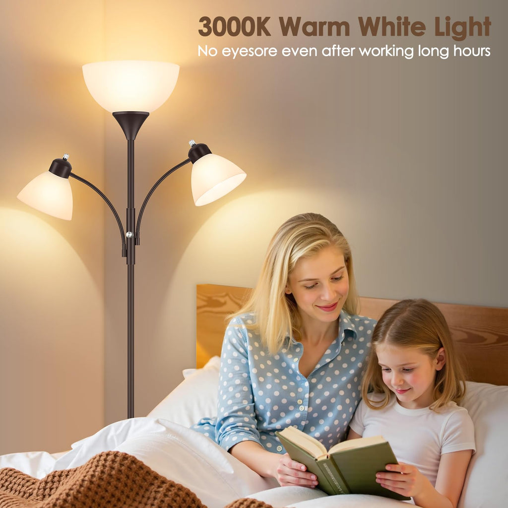 Torchiere Floor Lamps, 72" Dimmable Reading Lamp