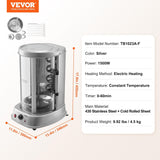 Shawarma Grill Machine, Vertical Chicken Shawarma Cooker Machine Countertop, Electric Stainless Steel Broiler Gyro