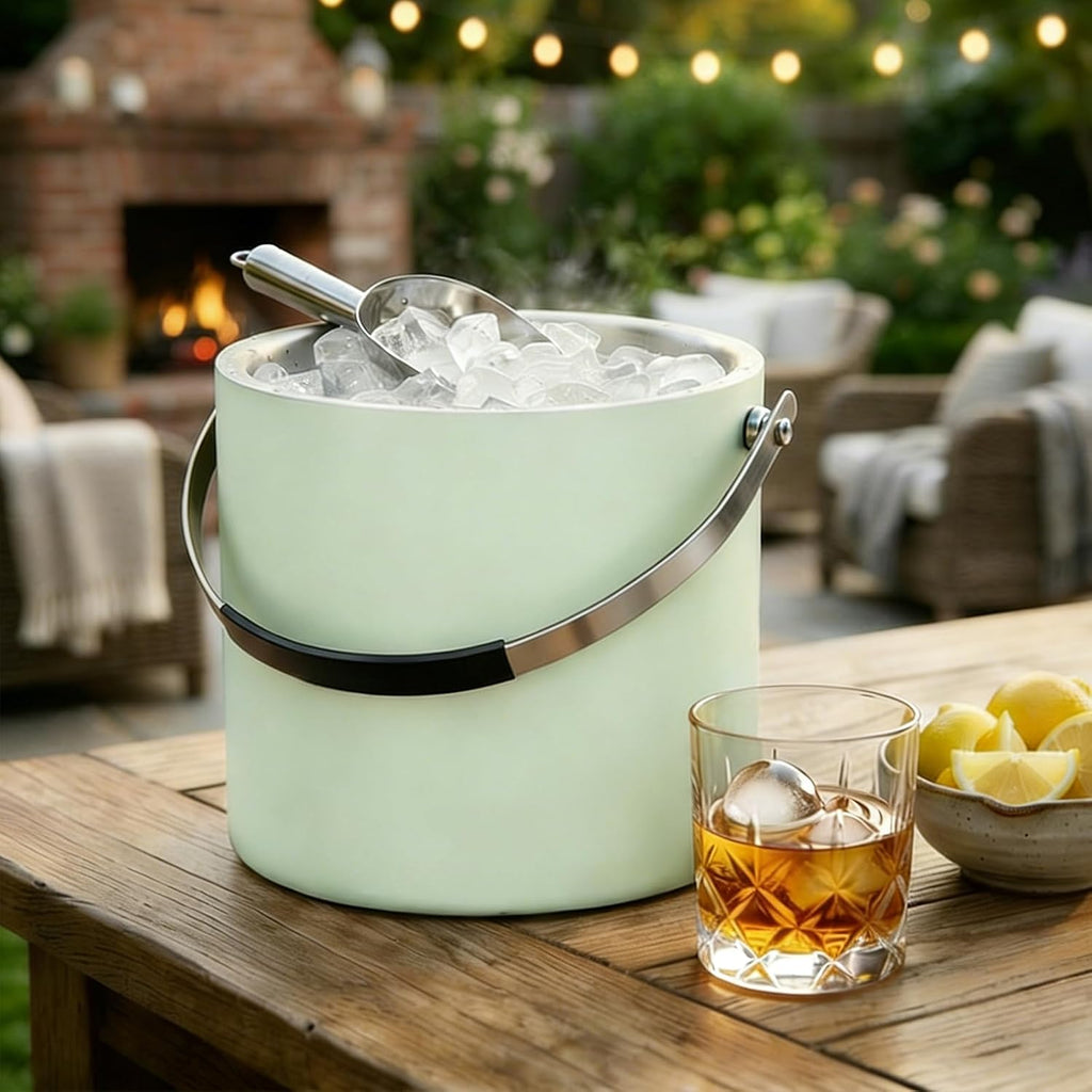 3.2L Insulated Ice Bucket for Parties with Lid & Scoop